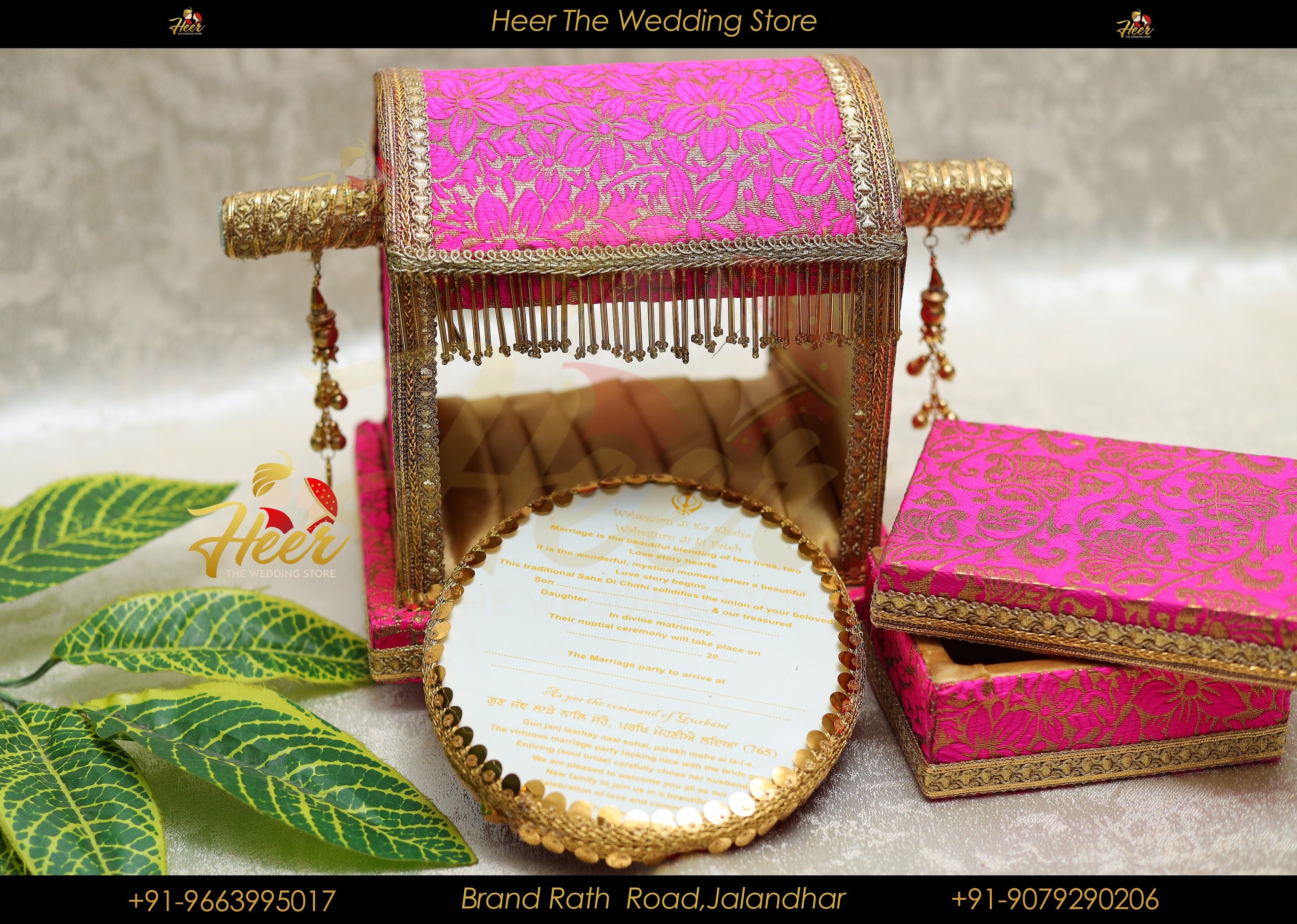 Gold Banarasi Trousseau Essentials Wedding Trunks Chooda -  Israel