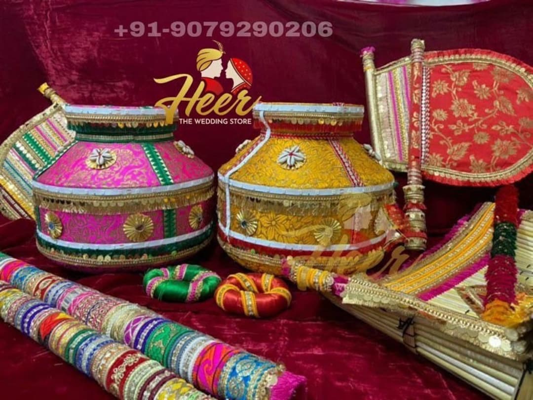 Banarsi Rich Silk Jaggo Danda, Jago Essentials, Chajj With Stick by