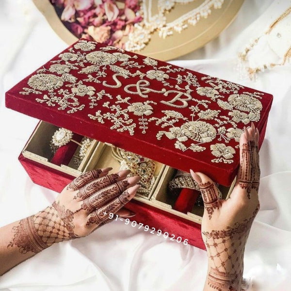 Customised Handwork Jewellery Box by Heer