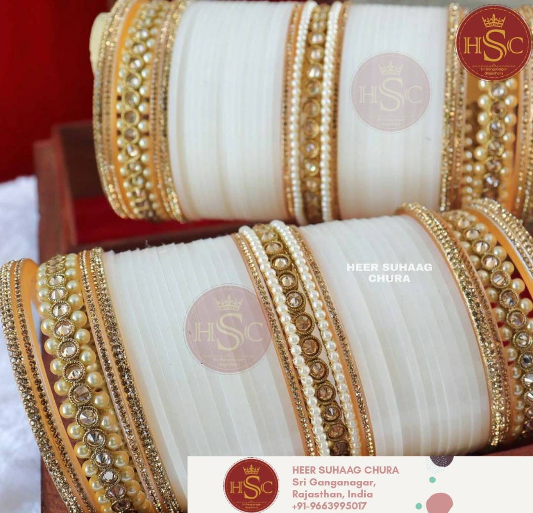 White shop chura bridal