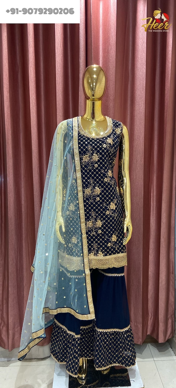 Latest Party Wear Punjabi Dresses for Ladies| sharara Suit Design 2022