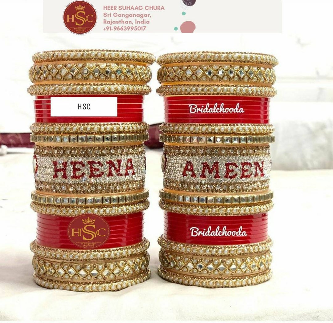 Bridal chooda with name Clearance