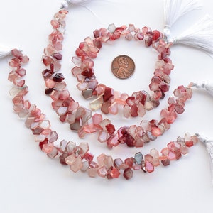 7.5 Inches Andesine Geometrical Crown Cut Faceted Beads Natural Gemstone | 14x9x2.5 to 7x6x2 MM | Andesine for Jewelry Making