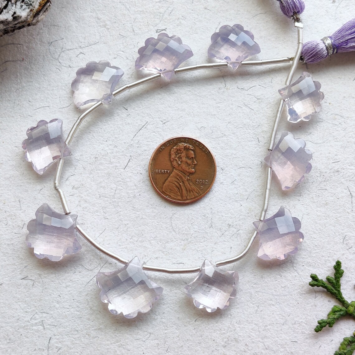 10 Pieces LAVENDER QUARTZ CARVED Fancy Shape Natural Gemstone Etsy