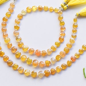 8 polegadas de vidro de safira amarelo preenchido irregular contas redondas pedra preciosa natural briolette centro broca contas linha costa 10x8x3 a 6x6x3 MM