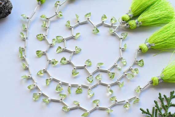 Gem-Inside - Perline Sfuse In Peridoto Verde Per La Creazione Di Gioielli, In Vero Cristallo Naturale, Piccolo, Semi Piccolo, Rotondo, 38,1 Cm, 3 Mm - Foto 10