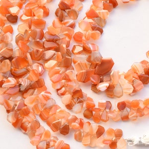 8 Inches Fire Banded Onyx Geometrical Crown Cut Faceted Natural Gemstone Beads | 14x10.5x2 to 8x6x2 mm | Onyx for Jewelry Making