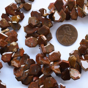8 Inches Indonesian Plume Agate From North Sumatra Crown Cut Uneven Side Drill Natural Gemstone Beads Strand | 15x10x3 to 11x6.5x2.5 mm