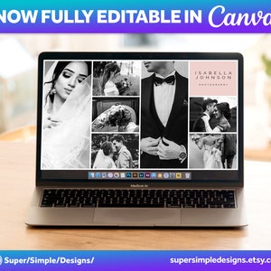 Canva Fully Editable Facebook Cover Photo Photoshop Template. For Photography Business and Photographers. Editable Adobe Photoshop, and Canva Template. Quick Edit and Upload for new seasonal bookings. Stylish Bold Design. supersimpledesigns.etsy.com