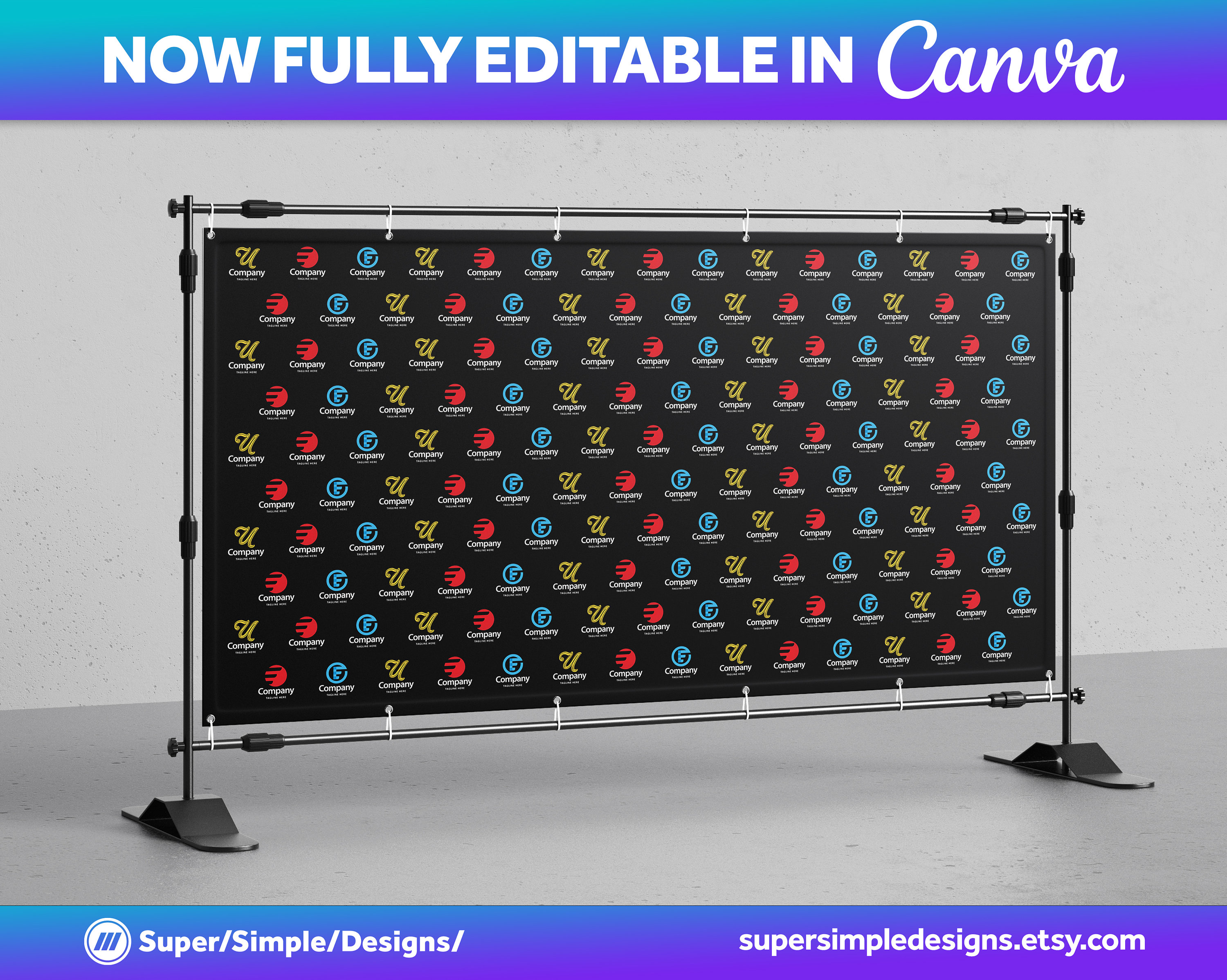 Canva Step and Repeat Backdrop Templates in 12 Designs 10 Template Canva Step and Repeat Backdrop Templates in 12 Designs 10 Template
