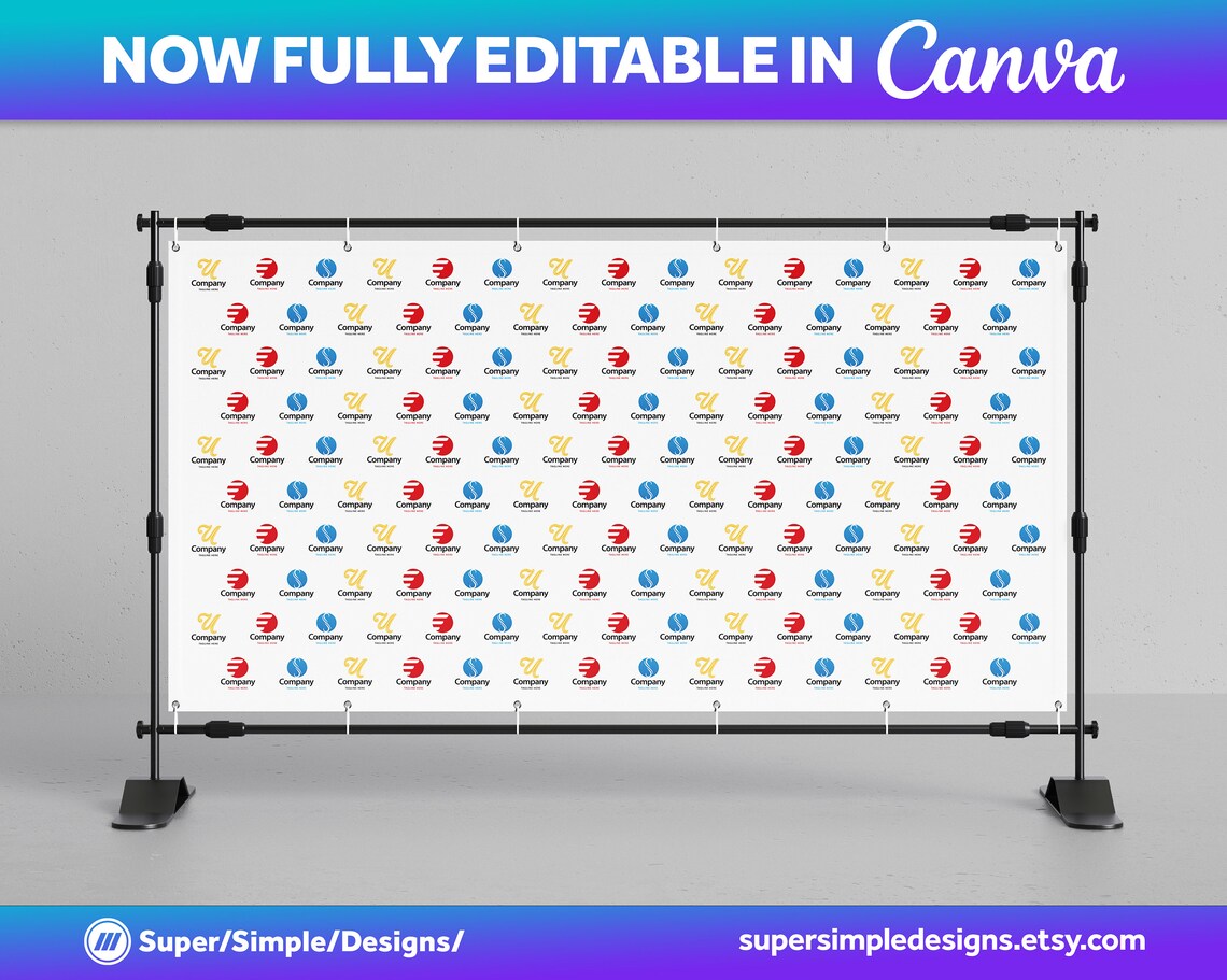 Canva Step and Repeat Backdrop Templates in 12 Designs & 10 Template ...