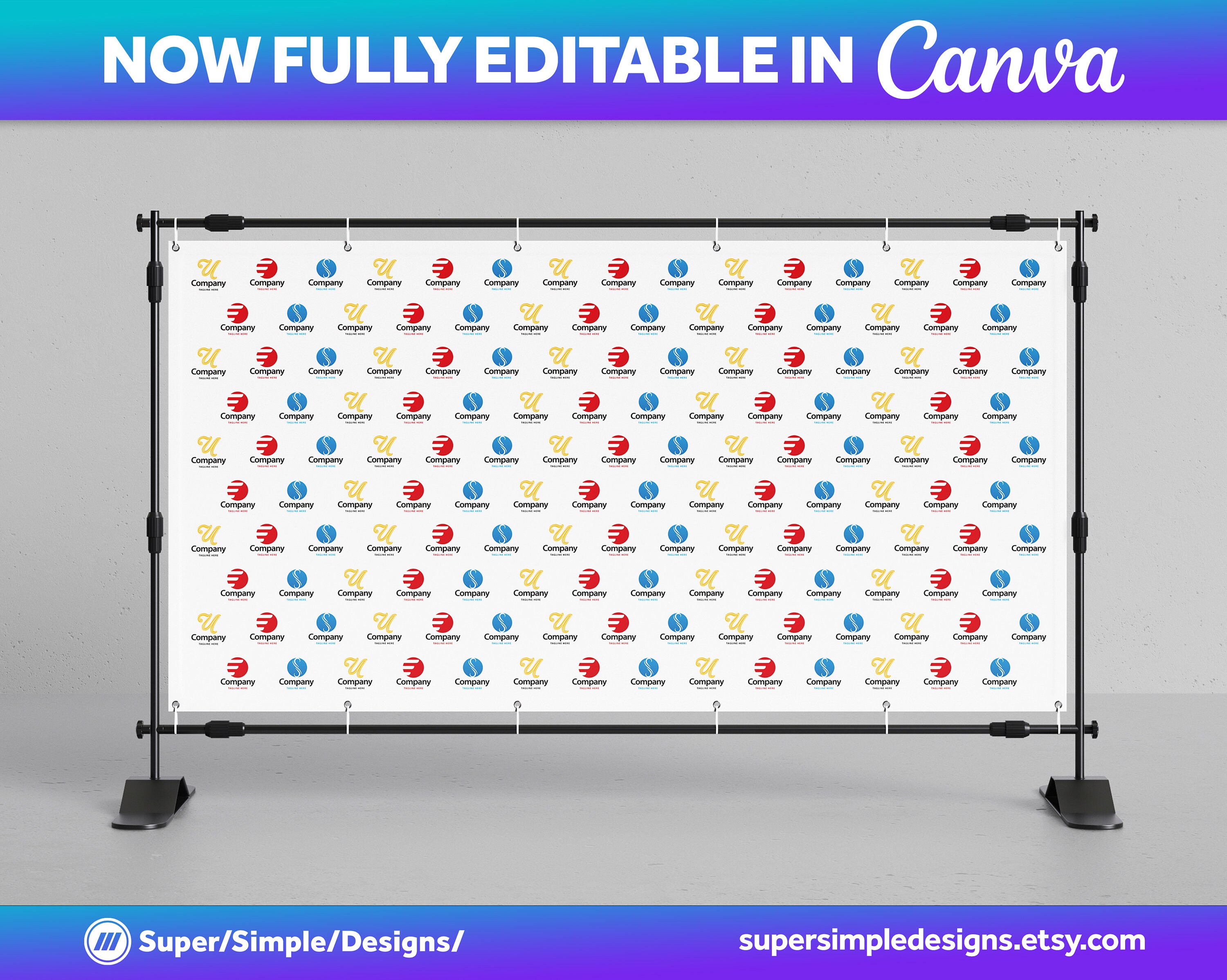 Canva Step And Repeat Backdrop Templates In 12 Designs 10 Template 