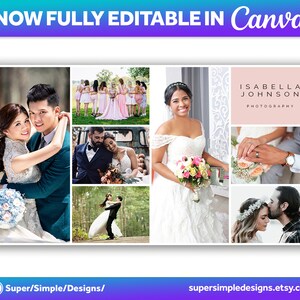 Canva Fully Editable Facebook Cover Photo Photoshop Template. For Photography Business and Photographers. Editable Adobe Photoshop, and Canva Template. Quick Edit and Upload for new seasonal bookings. Stylish Bold Design. supersimpledesigns.etsy.com