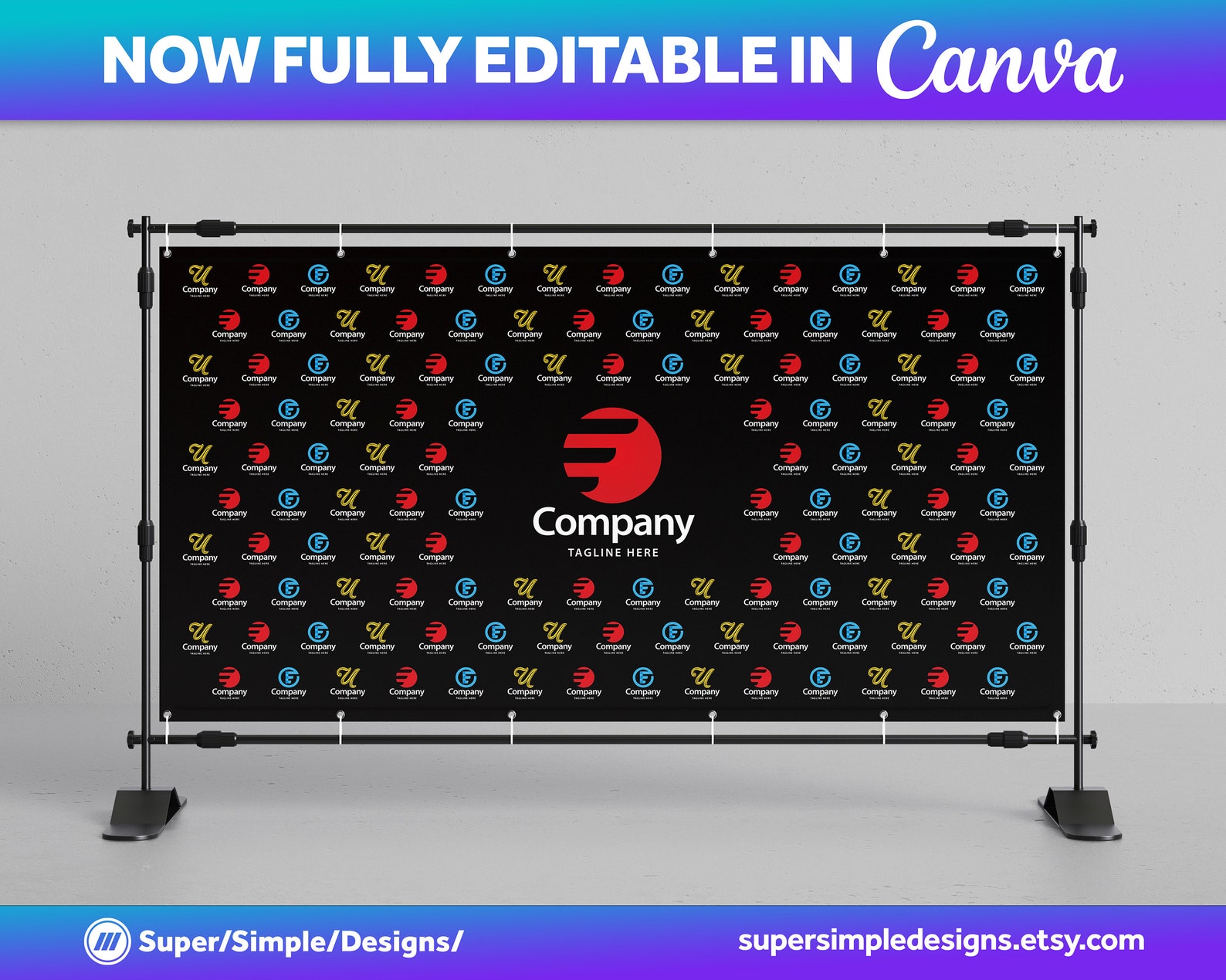 Canva Step and Repeat Backdrop Templates in 12 Designs & 10 Template ...