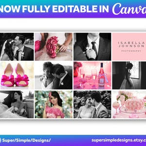 Canva Fully Editable Facebook Cover Photo Photoshop Template. For Photography Business and Photographers. Editable Adobe Photoshop, and Canva Template. Quick Edit and Upload for new seasonal bookings. Stylish Bold Design. supersimpledesigns.etsy.com