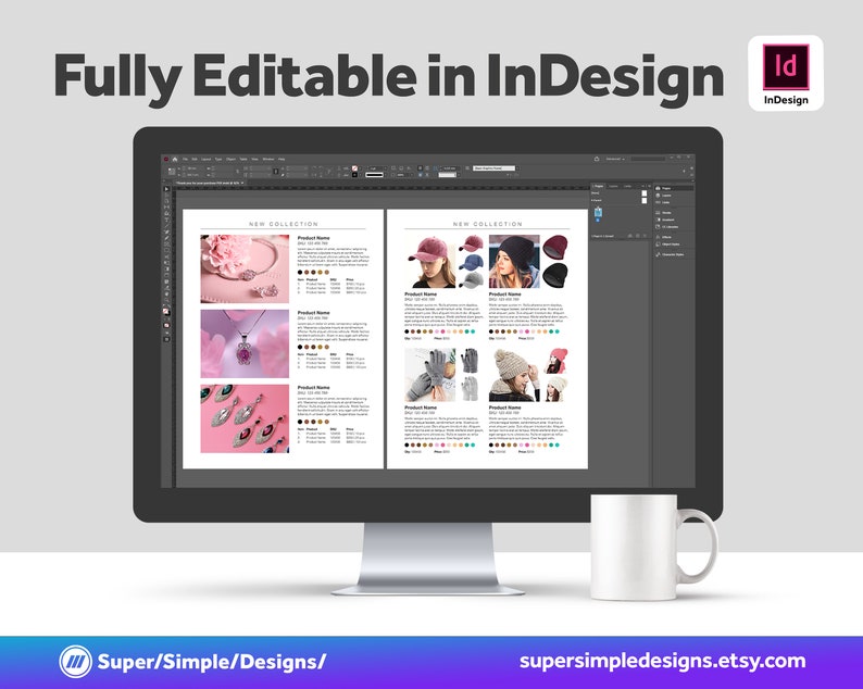 Canva Product Line Sheet Mix & Match Template, 100+ Product Catalog ...