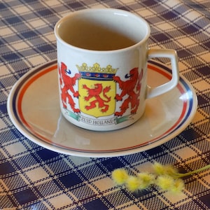 WINTERLING MARKTLEUTHEN BAVARIA Cup+Saucer Provincie Zuid Holland.Mid Century Cup and Saucer Dutch Provinces.Holland Provincie Kop&Schotel!!