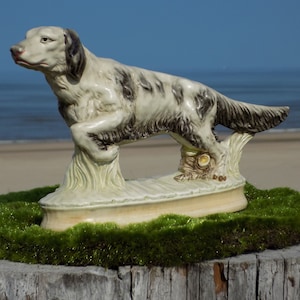 ENGLISH SETTER DOG Figurine.Art Deco Setter Dog Statue.Engelse Setter Beeld.Englanninsetteri.Setter Inglés.Setter Anglais.Hunting Dog.Hond!
