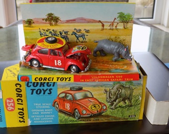 Vintage Corgi Toys Volkswagen 1200 Saloon European Polizei