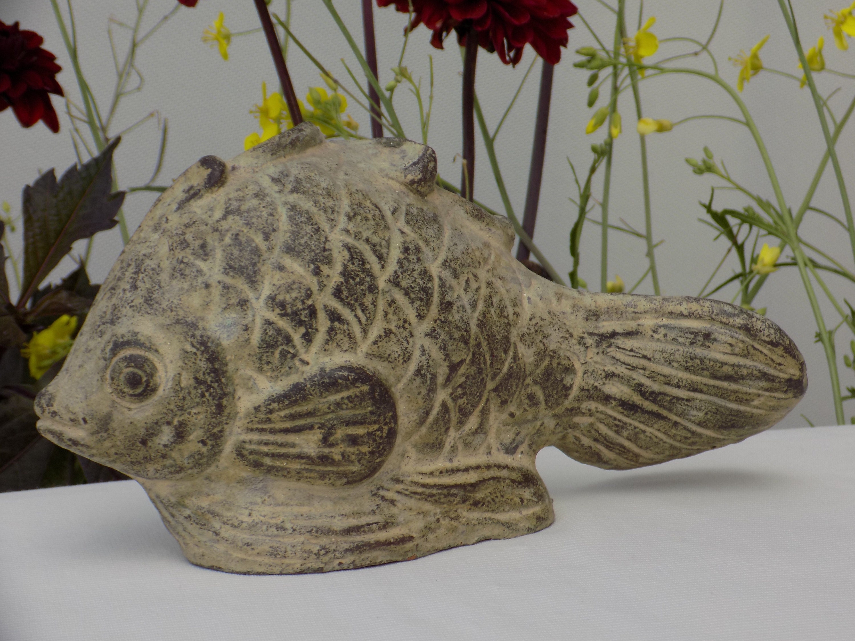 VINTAGE CERAMIC Fish.handmade Fish Figurine.animal Art Etsy