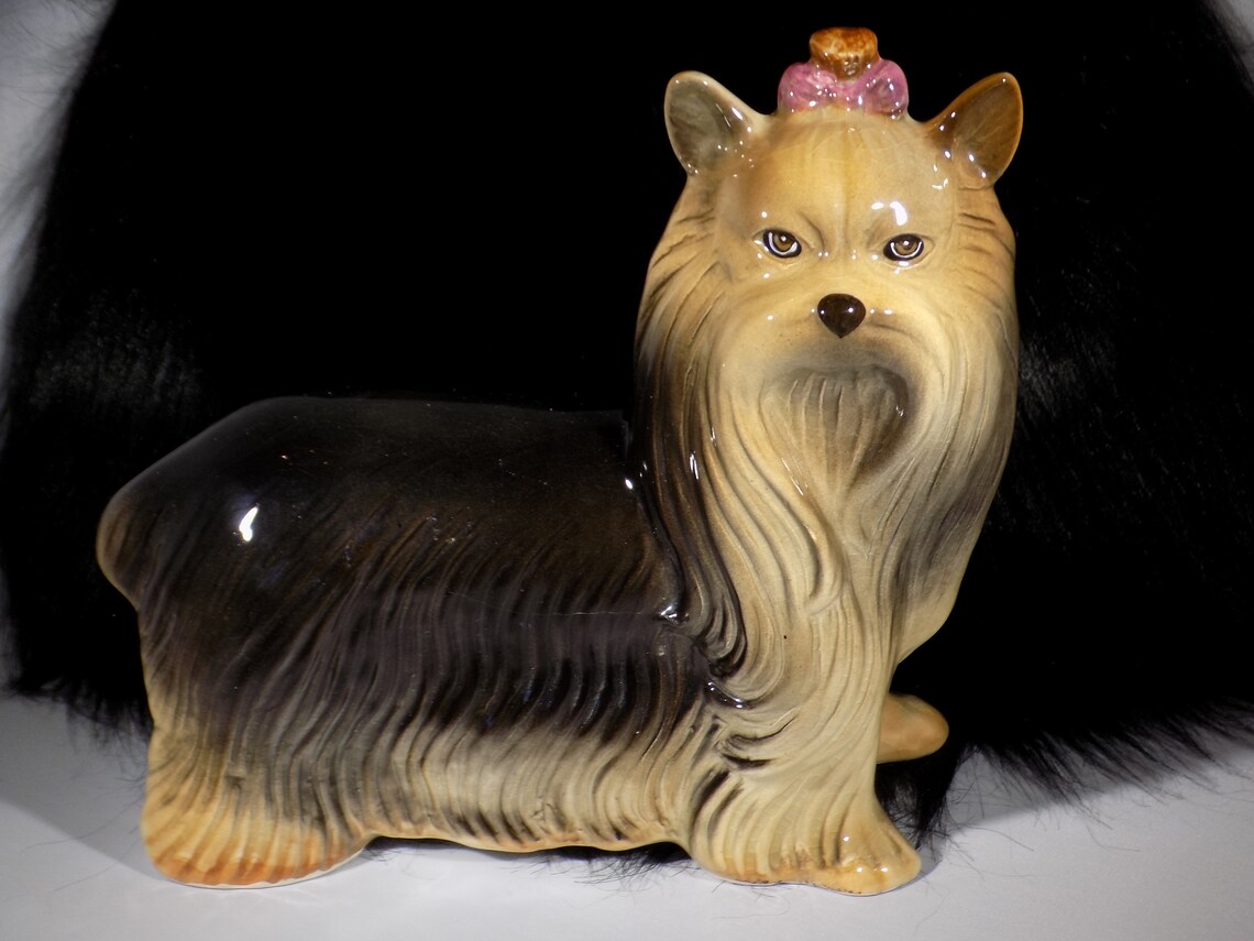 VINTAGE CERAMIC YORKSHIRE Terrier Figurine.vintage Etsy Denmark