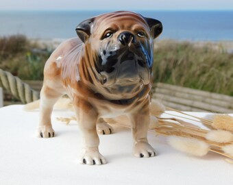 VINTAGE CERAMIC Bulldog.england Marked British Bulldog Figurine