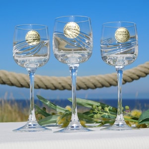 CRISTAL D&#39;ARQUES FRANCE.3 Briancon Taille Fougeres 18cl French Vintage  Shot Glasses.Verre A Liquer.Franse Kristallen Glazen.Schnapsglas!