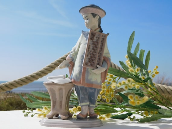LLADRÓ #6177 ASIAN SCHOLAR Porcelain Figurine.rare Retired Lladró