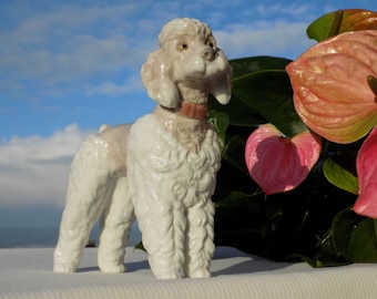 LLADRÓ #1259 PUDEL.LLADRÓ Porzellan-Hundefigur.Retired Collectible Lladró Animal.Perro Lanas.Dog.Poodle.Fine Porcelain Made in Spain.