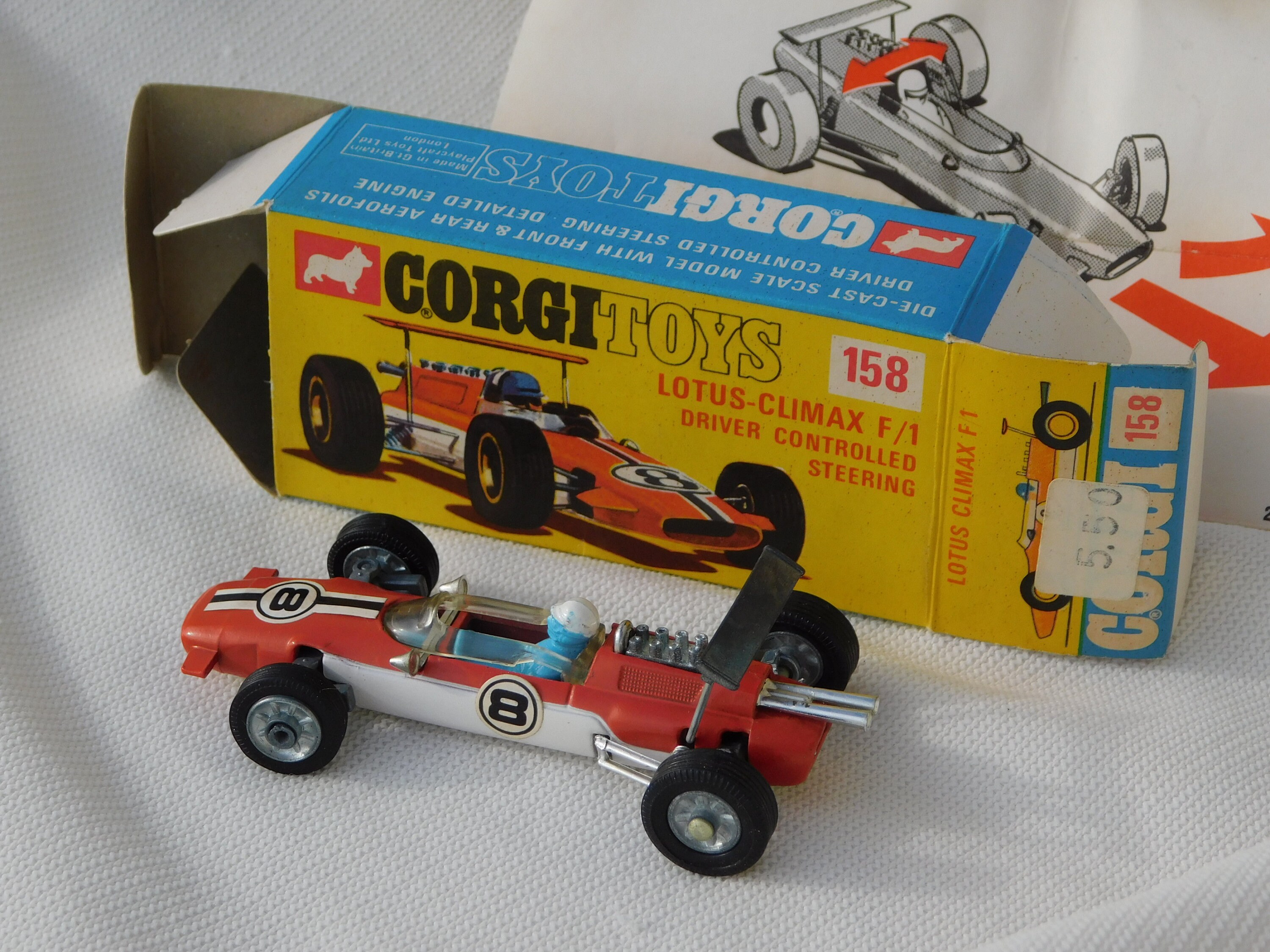 CORGI TOYS 158 LOTUS Climax F/1 Mint in Box.mint Scale Model.100