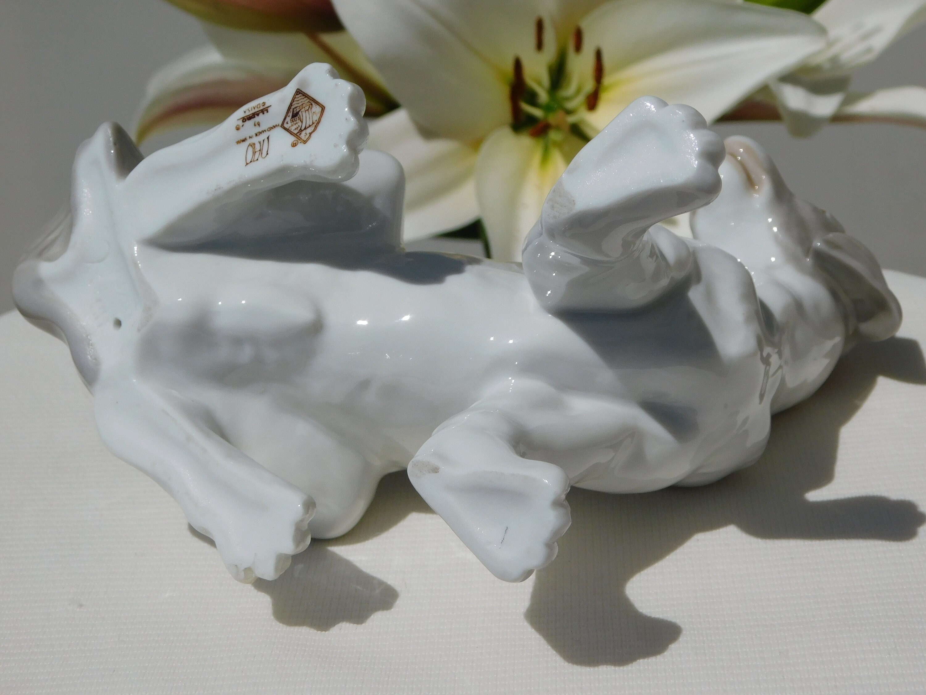 犬の陶器の置物 NAO Spain Handcrafted porcelain Dog Ceramic Nao Spain Handcrafted Porcelain Figurine | eBay