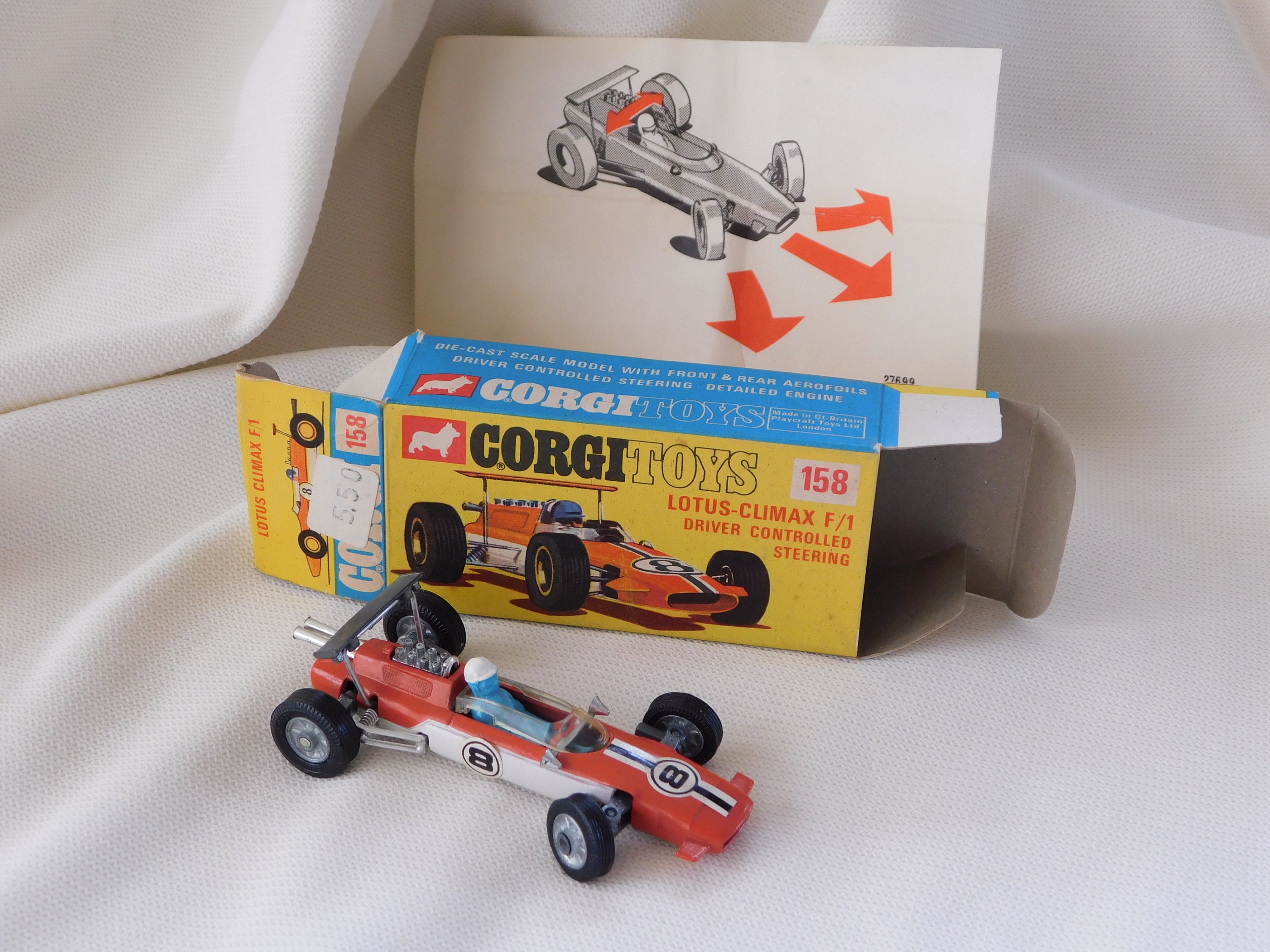 CORGI TOYS 158 LOTUS Climax F/1 Mint in Box.mint Scale Model.100