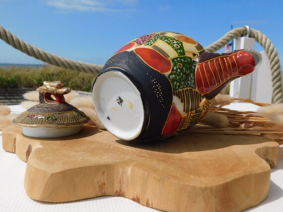 JAPAN SATSUMA MORIAGE Dragonware Teapot.hand Painted Marked