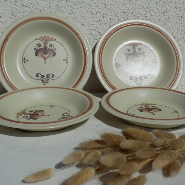 HUTSCHENREUTHER DRACHE-MODELL Exklusive.Set Of 4 Deep Plates.Set van 4 Vintage Borden.Hutschenreuther Tiefe Teller.Vintage German Tableware!