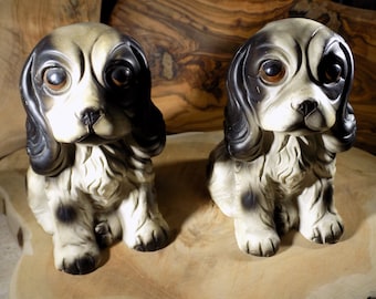 VINTAGE COCKER SPANIEL.English Cocker Spaniel.American Cocker.Merry Cocker.Dog Lovers Gift Present.Cockerspaniel.Dog Art Pottery.Vintage Dog