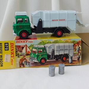 Dinky Toys 978 Camion Poubelle (Refuse Wagon) - Boîte D'Origine - État Neuf - Fabrication France
