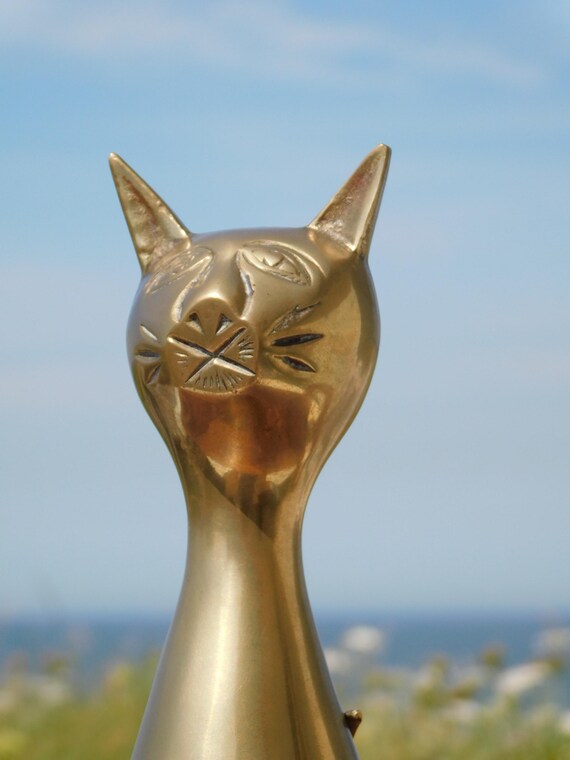 NORDTEK BRASS COPPER 真鍮猫。ヴィンテージ W.ドイツ猫置物