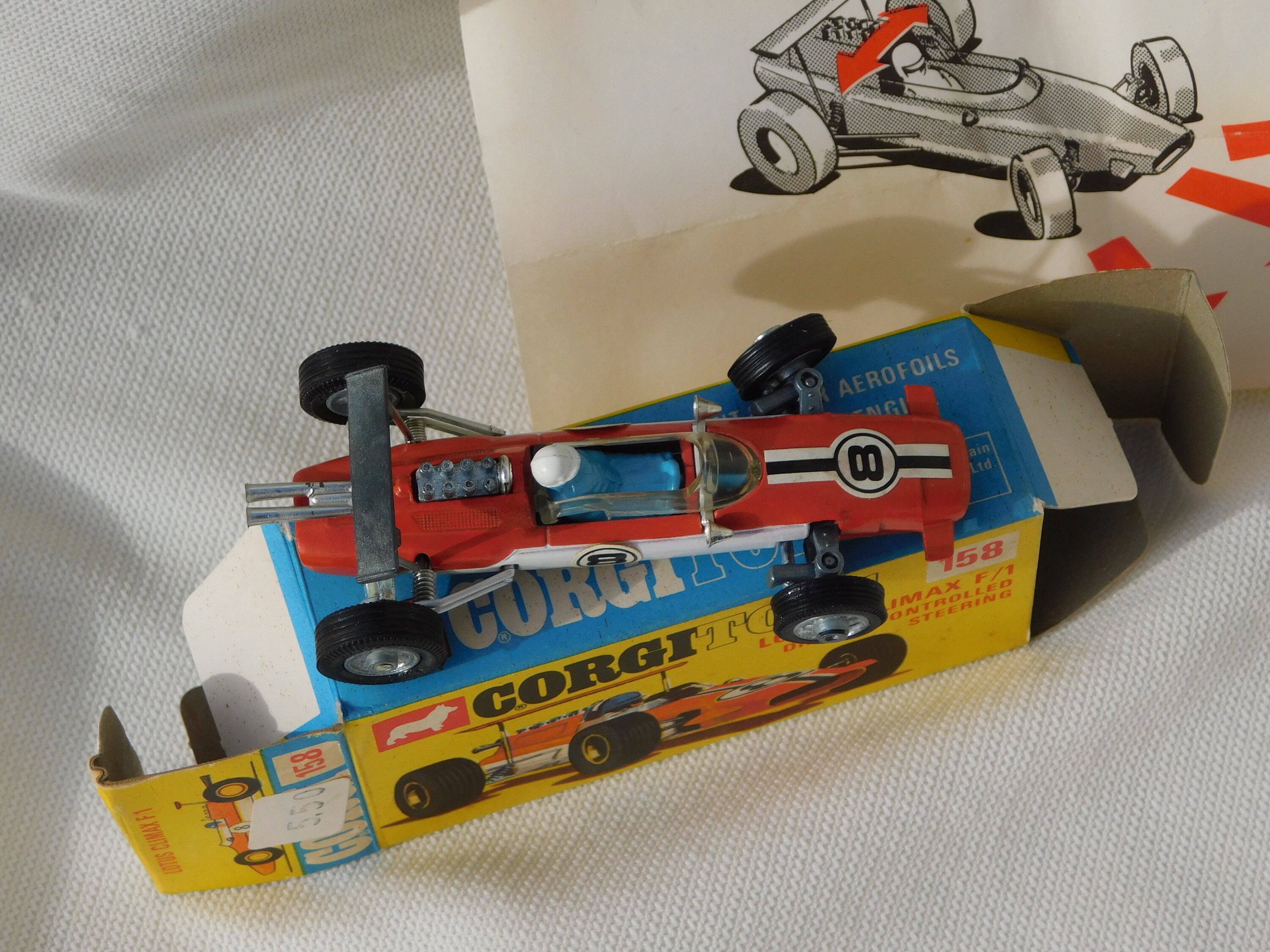 CORGI TOYS 158 LOTUS Climax F/1 Mint in Box.mint Scale Model.100