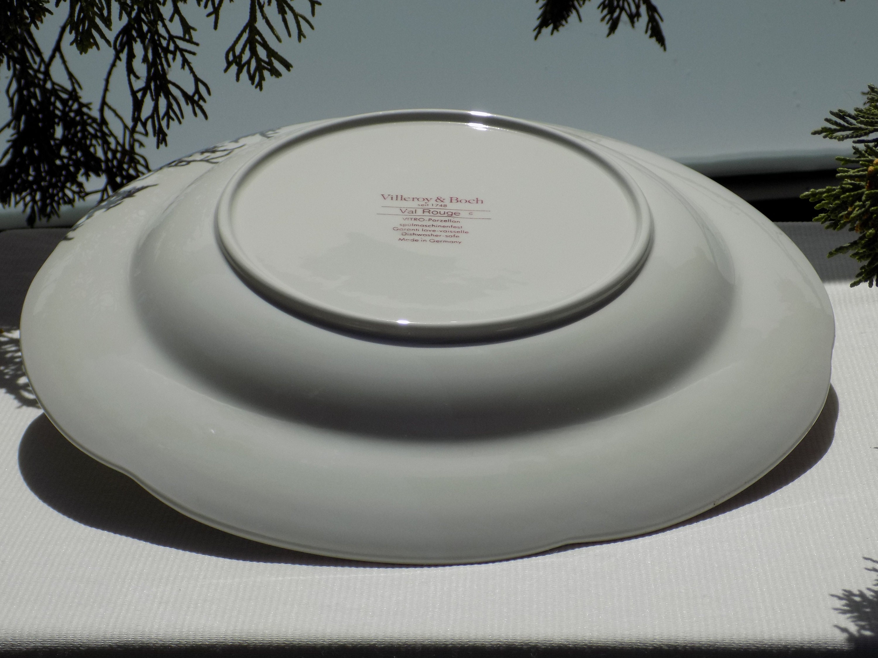 VILLEROY & BOCH VAL Rouge Platter 31cm.Villeroy Boch 磁器