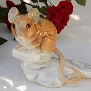 GOEBEL FIELD MOUSE Figurine .Goebel Unser Wald Serie.Vintage Goebel #016.Goebel Muis.Rare Goebel Mouse Figurine.Collectable Goebel.Muis!