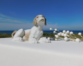 NAO BY LLADRÓ 磁器製犬の置物。廃盤となったNao By Lladróの動物の