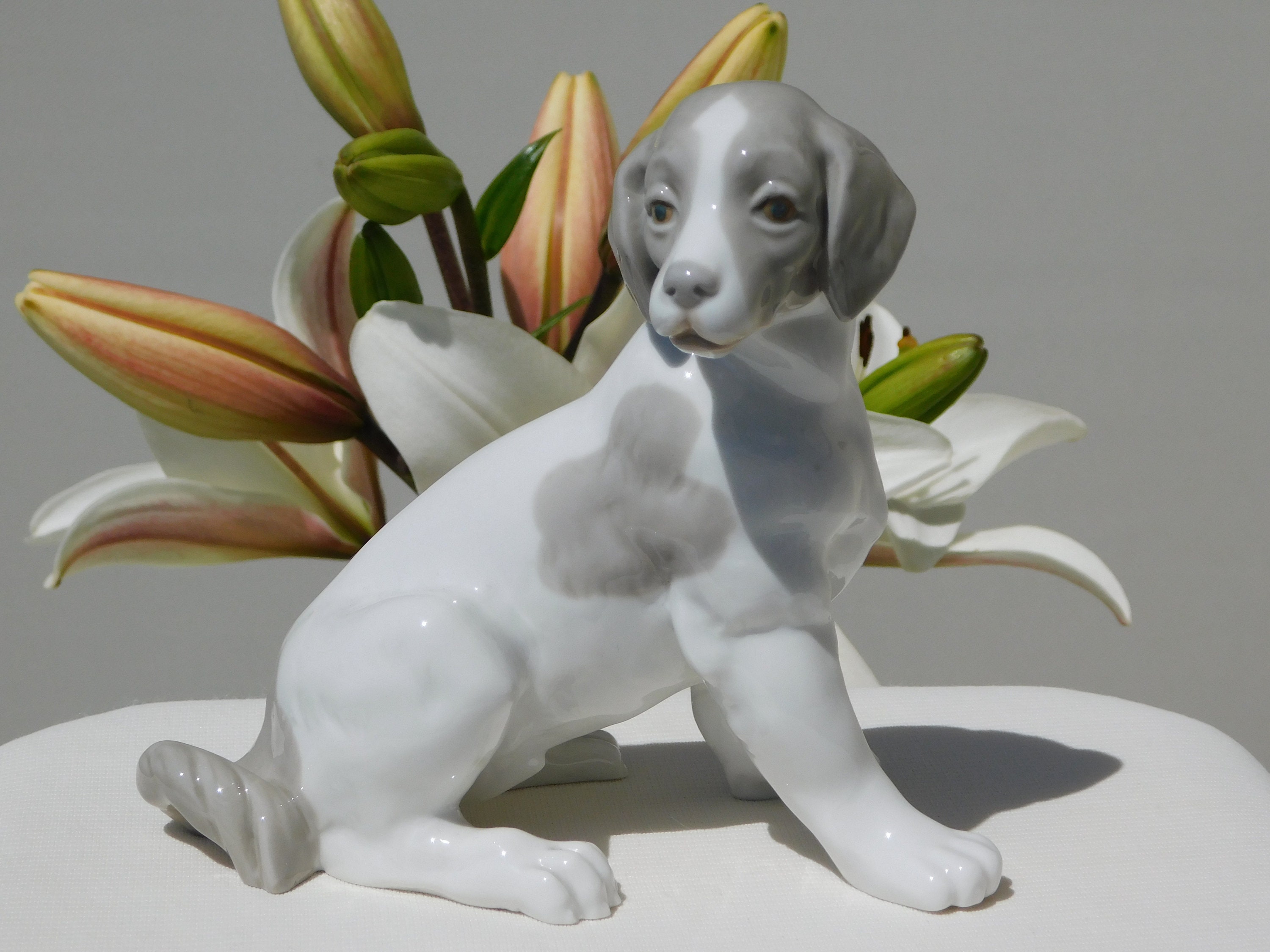 NAO 犬の陶器の置物 Spain Etsy - Figurines Dog Lladro Nao porcelain Handcrafted 置物