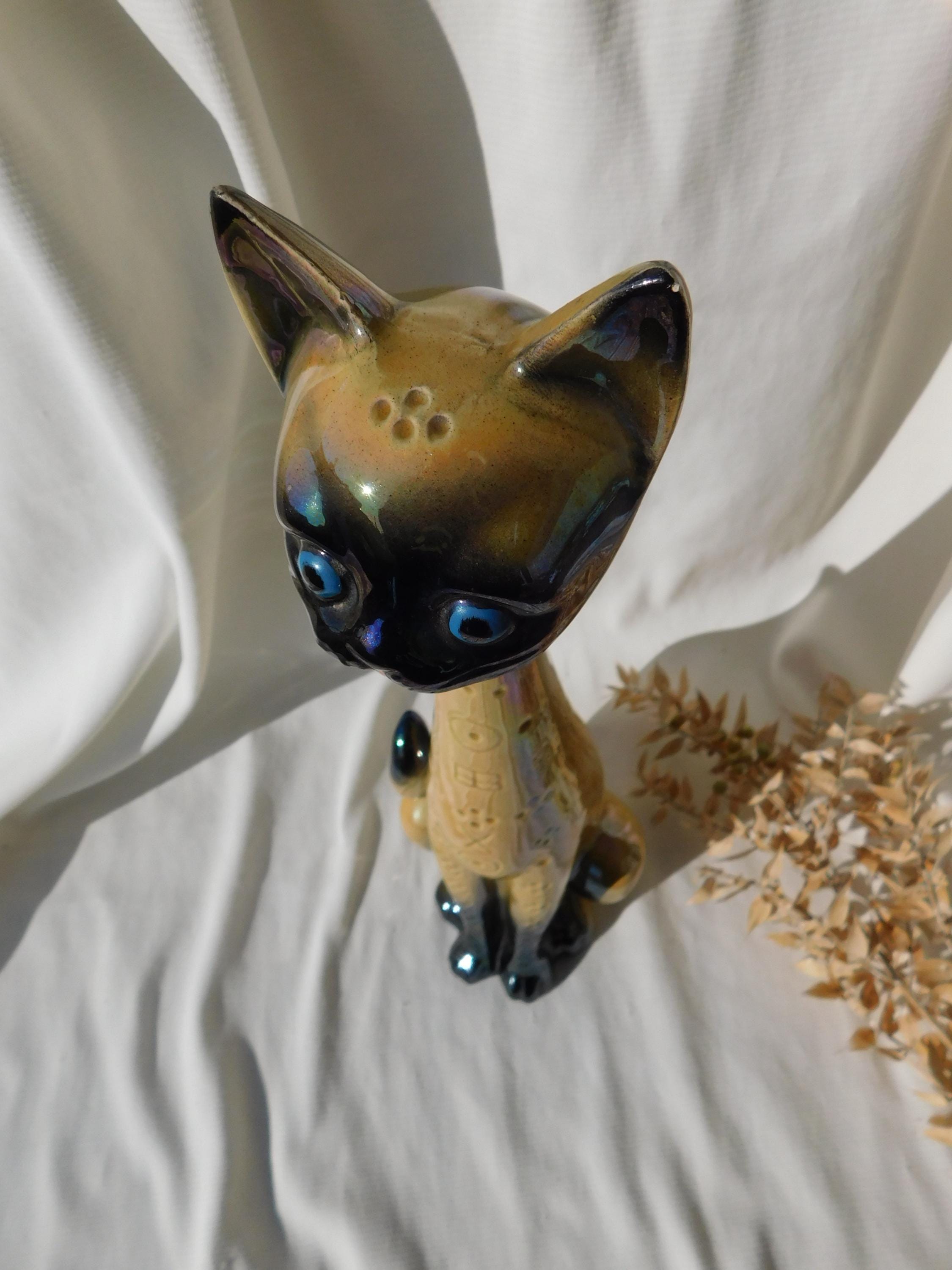 JEMA HOLLAND #614 Cat.vintage 38cm Jema Holland Pottery Long