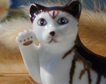 FRANKLIN MINT CURIO Cabinet Cat 1988.german Style Cat