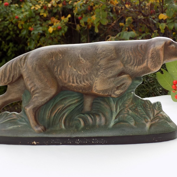 IRISH SETTER CERAMIC Art Deco Piggy Bank.Red Irish Setter Money Saving Bank.Ierse Setter Spaarpot.Art Deco Hunting Dog Money Box.Hond.Setter