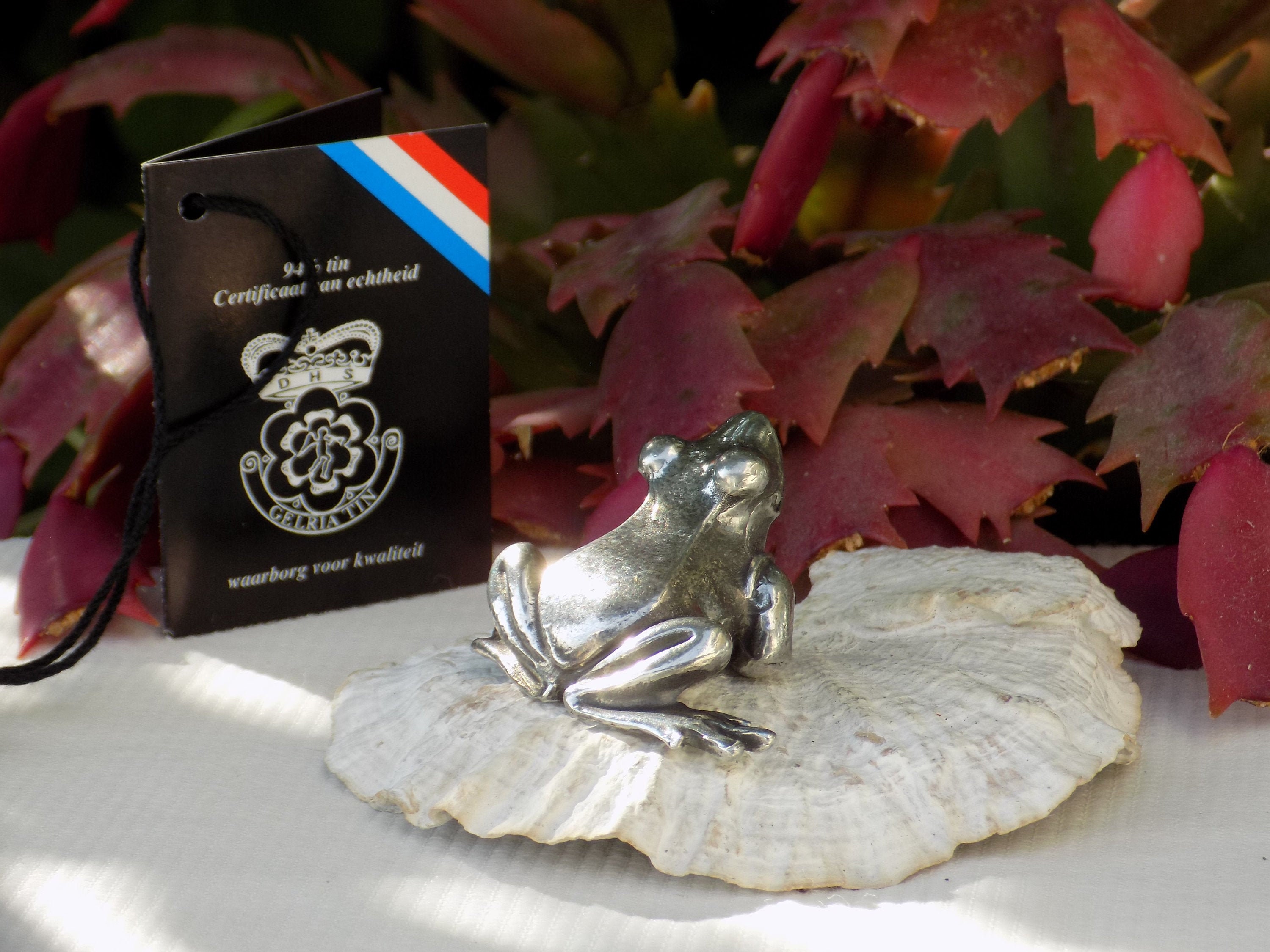 VINTAGE PEWTER FROG.Gelria Tin.Pewter Frog Figurine.Vintage Etsy