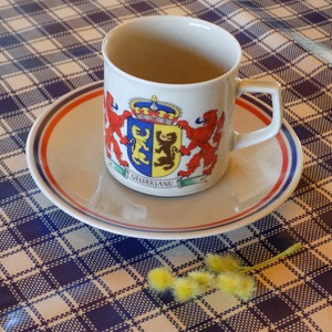WINTERLING MARKTLEUTHEN BAVARIA Cup+Saucer Provincie Gelderland..Mid Century Cup and Saucer Dutch Provinces.Holland Provincie Kop&Schotel!