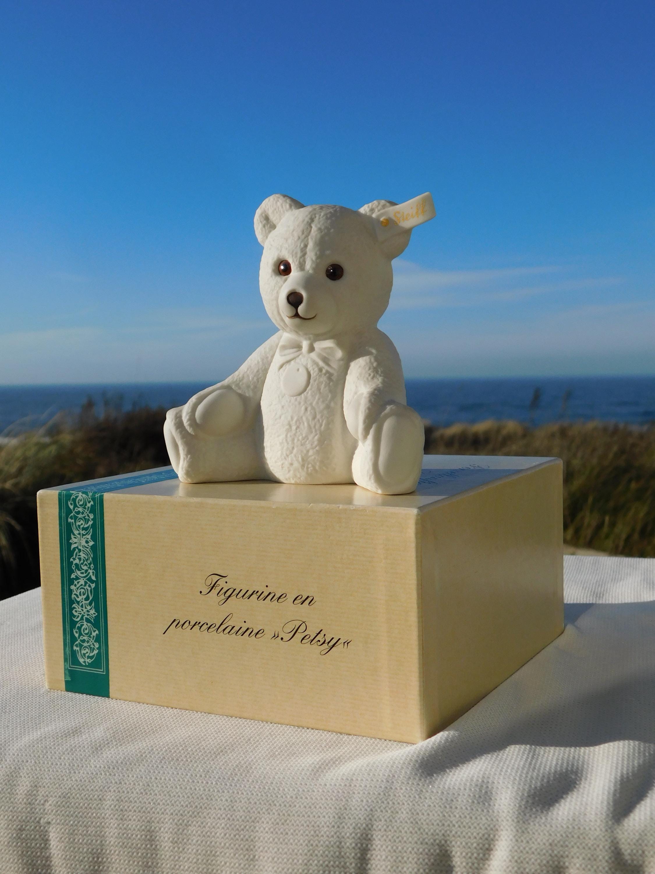 hutschenreuther✖️steiff 陶器製ティディベア STEIFF PORCELLANFIGUR Petsy.hutschenreuther Germany Porcelain