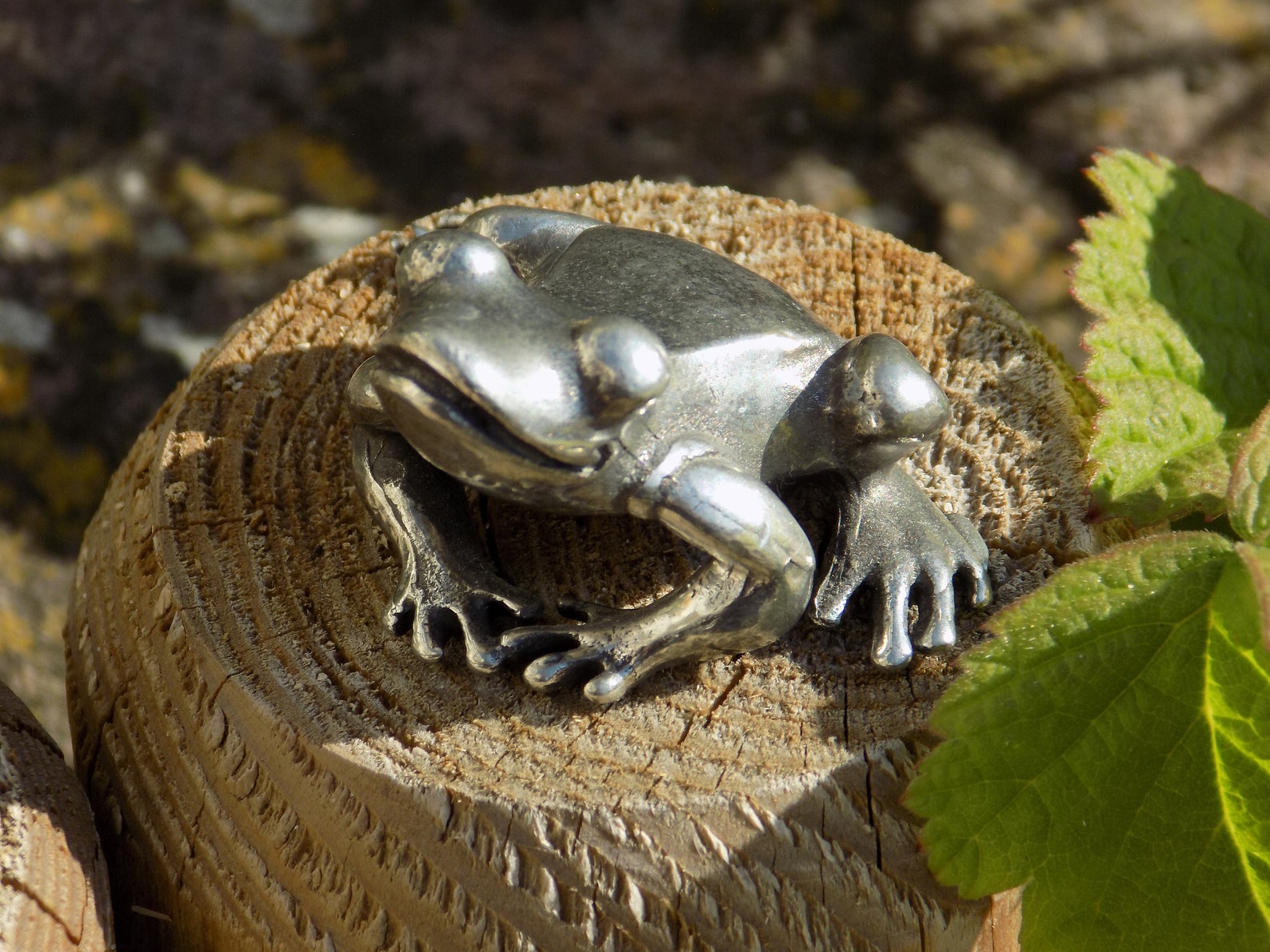 VINTAGE PEWTER Frogs.gelria Tin.pewter Frog Figurine.vintage Etsy