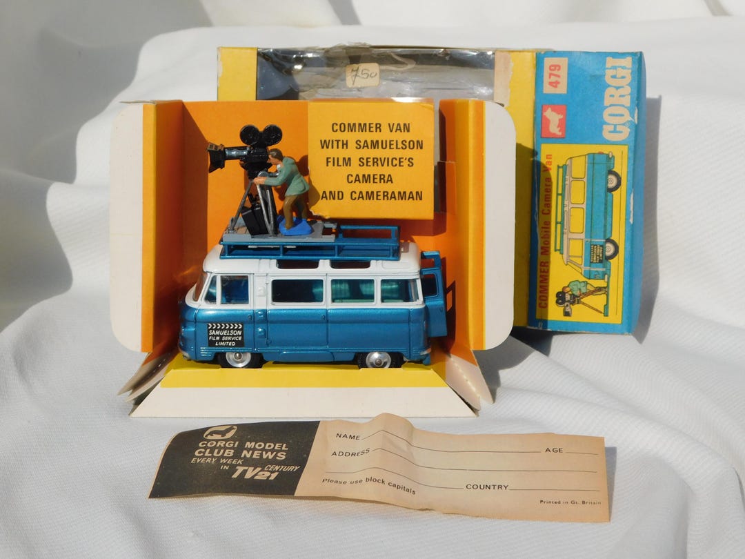 Corgi Toy Commer Van ミニカー CORGI TOY 479 COMMER Van With Samuelson Film Service's